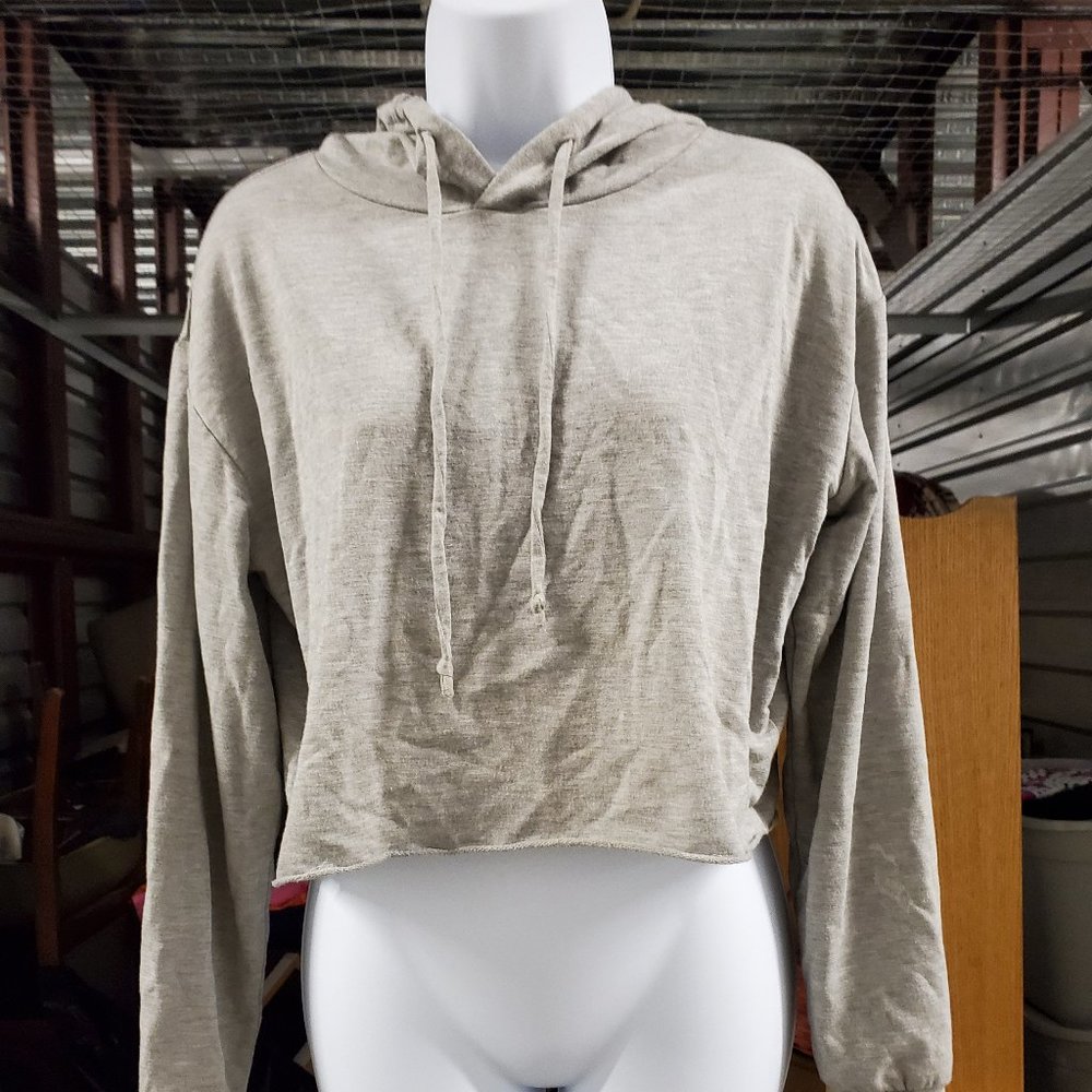 Love fire crop top hoodie